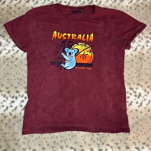 American Eagle Outfitters Maroon T-Shirt
